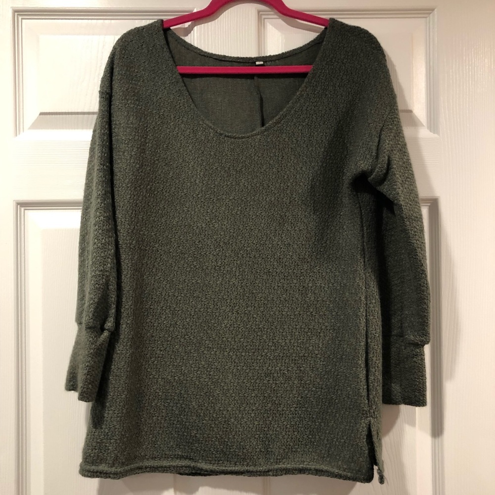 Over sized forest green sweater